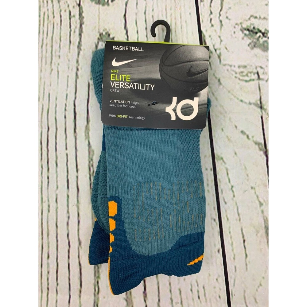 Versatility Crew Socks Iced Jade Blue Circuit Men Medium